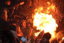 Ottery St Mary burning tar barrels 1